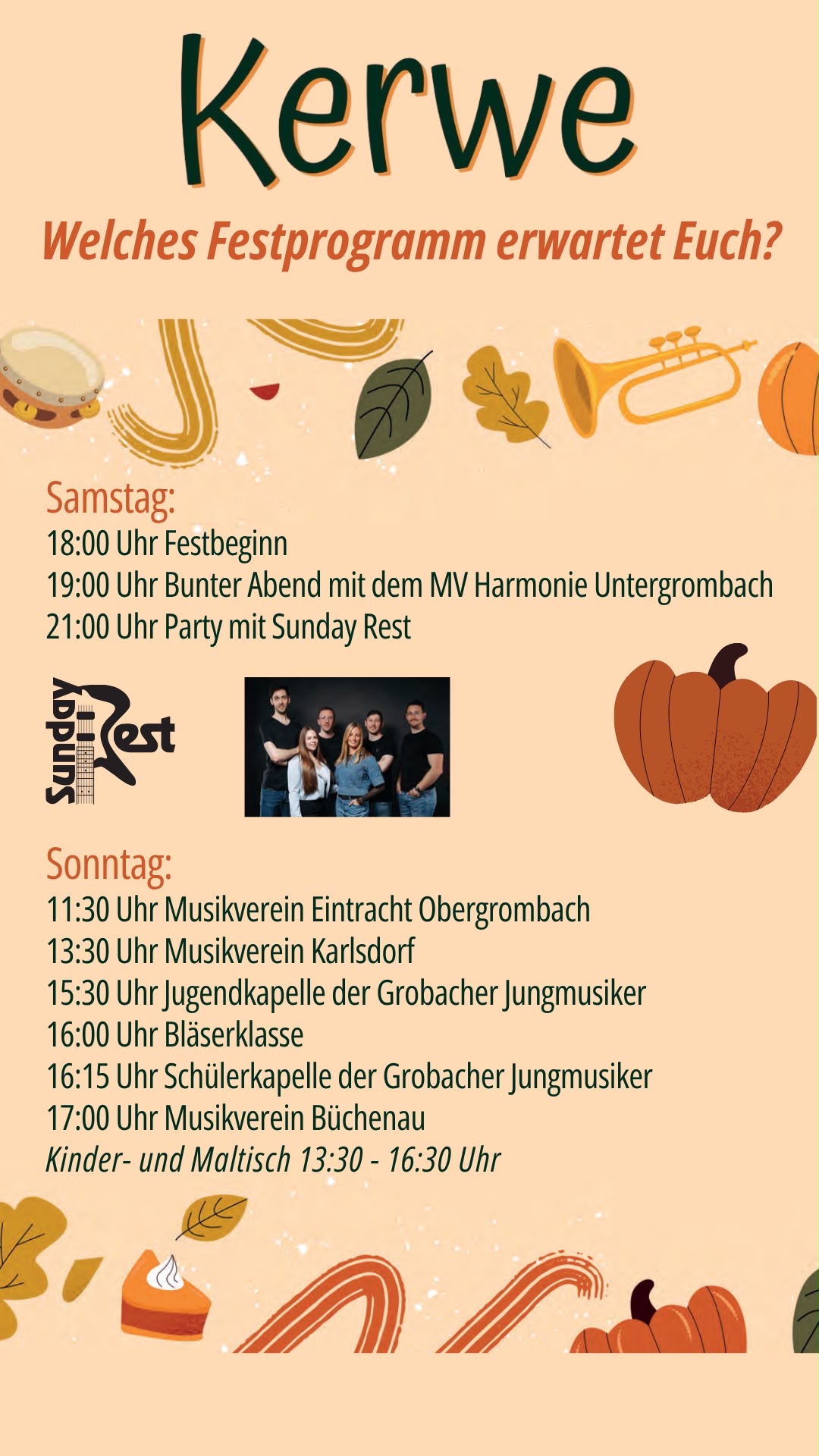Festprogramm Kerwe 2026